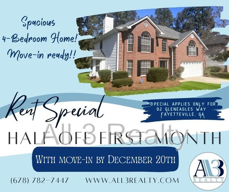 Half off first month's rent with move-in by December 20th!! Welcome to this Big & Beautiful 4 Bedroom Home In Fayetteville! property image