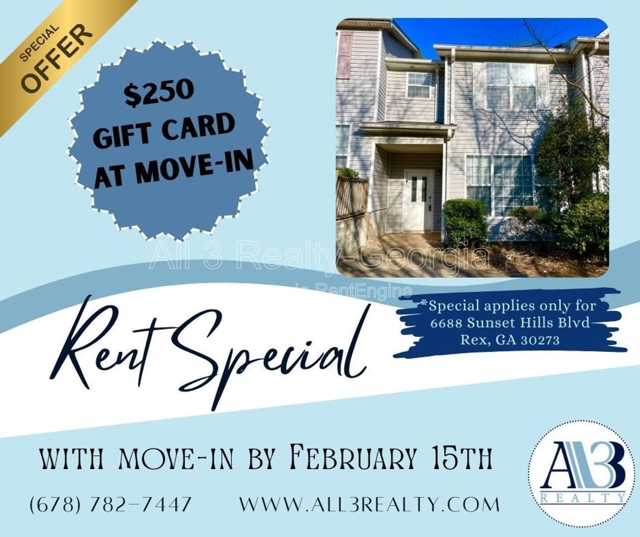 RENT SPECIAL: Move in by February 15th and receive a $250 Gift Card! property image