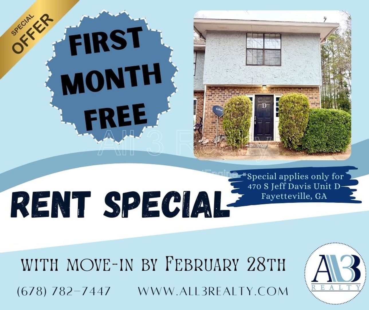 FIRST MONTHS FREE! property image