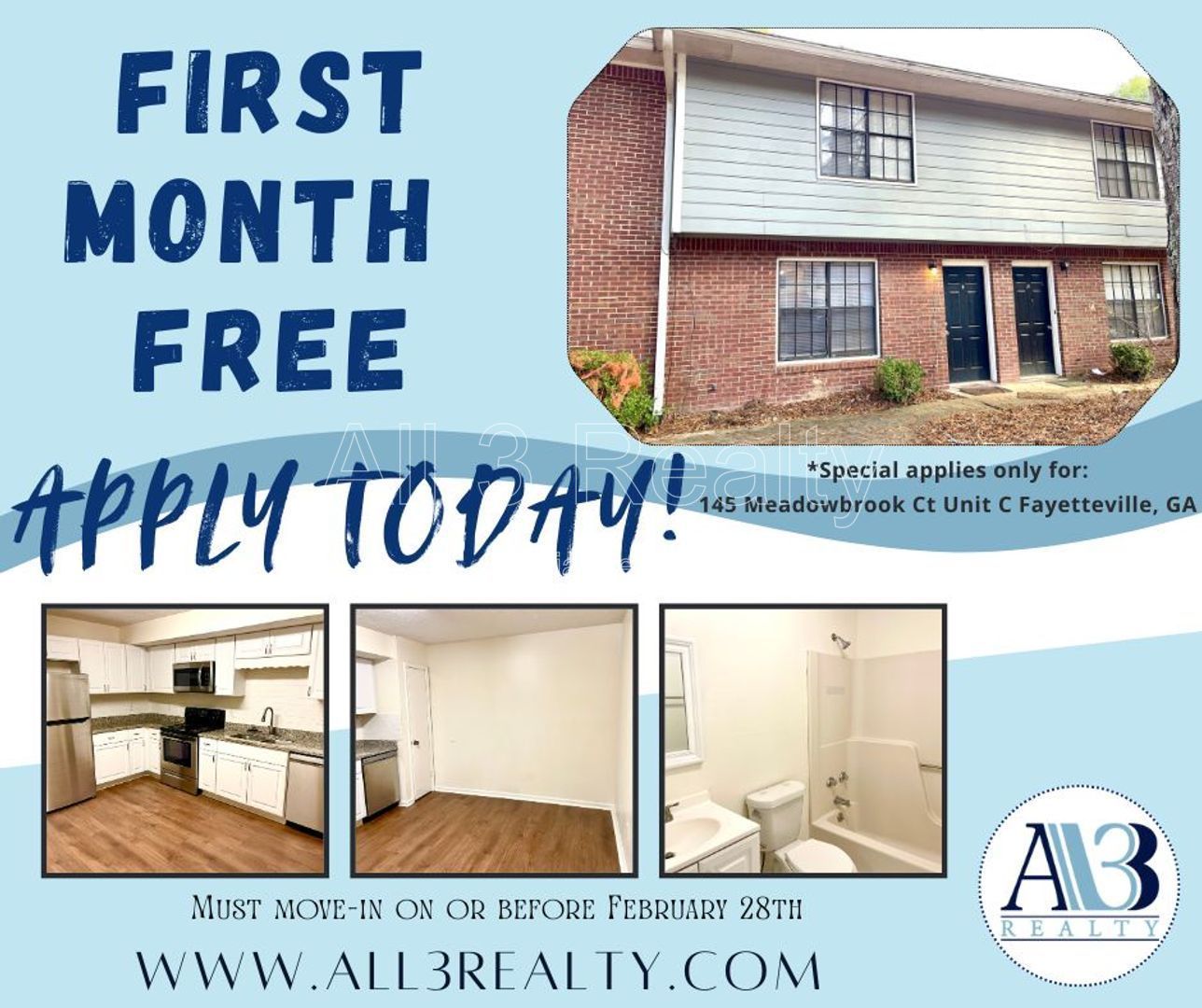 FIRST MONTHS FREE! Charming 2-Bedroom Townhome in Fayetteville, GA! property image